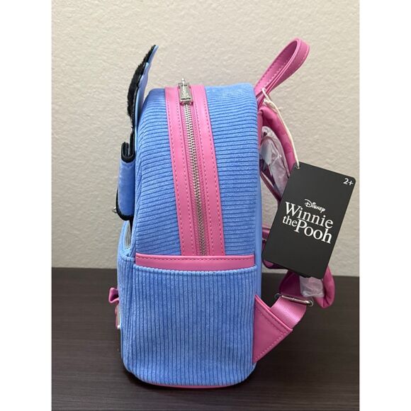 Loungefly Disney Winnie the Pooh Eeyore Peeking Corduroy Mini Backpack - Picture 4 of 6
